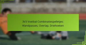 3V3 Voetbal Combinatiespelletjes: Wandpasses, Overlap, Driehoeken