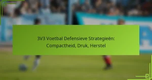 3V3 Voetbal Defensieve Strategieën: Compactheid, Druk, Herstel